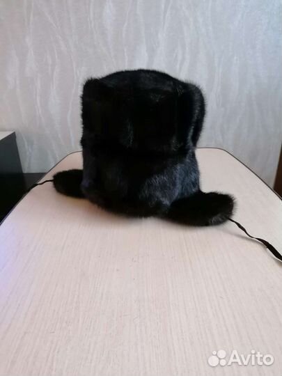 Норковая шапка мужская ушанка