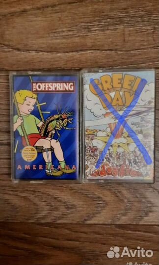 Аудиокассеты лицензионные Offspring, Green Day