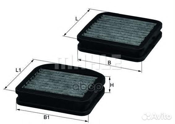 Фильтр салонный LKK72S Mahle/Knecht