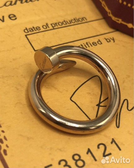 Cartier кольцо гвоздь