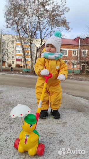 Зимний комбинезон для девочки 80