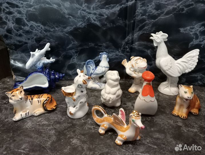 Статуэтки фарфоровые (животные)