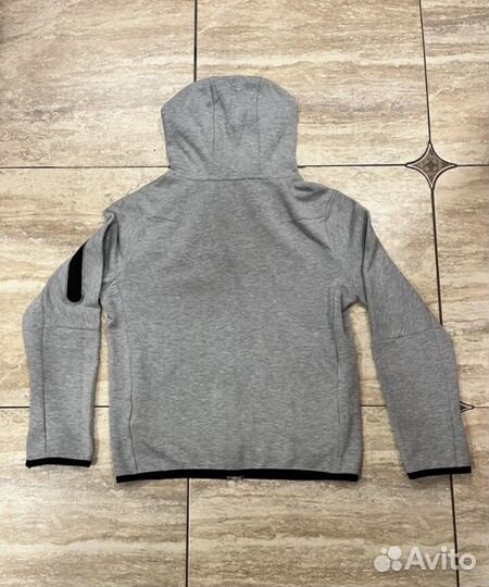 Зип худи nike tech fleece серая оригинал