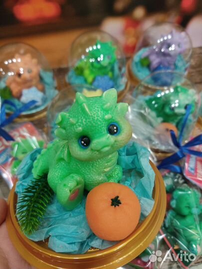 Мыло сувенирное Драконы, Виски, Мандарины