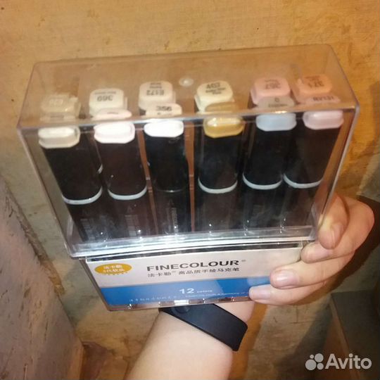 Маркеры 168 цветных + 12 телесных