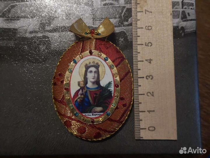 Икона ручной работы. Святая Варвара