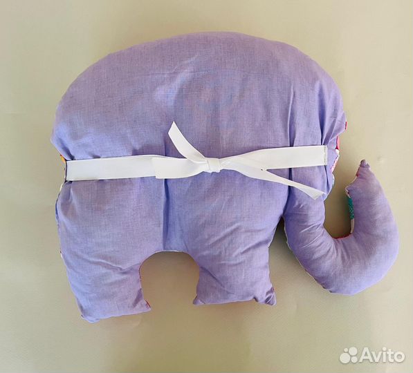 Подарок. Подушка. Бортики слоники