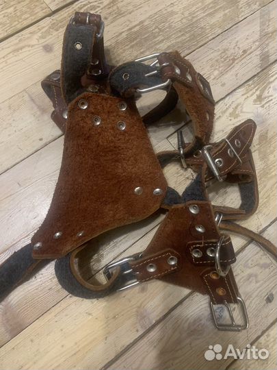Кожанная шлейка для собак