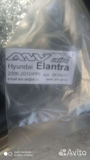 Дефлекторы окон hyundai elantra 4го поколения