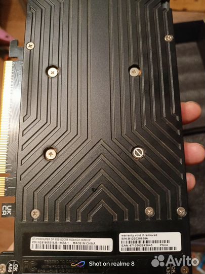 Видеокарта gtx 1660 super 6gb palit