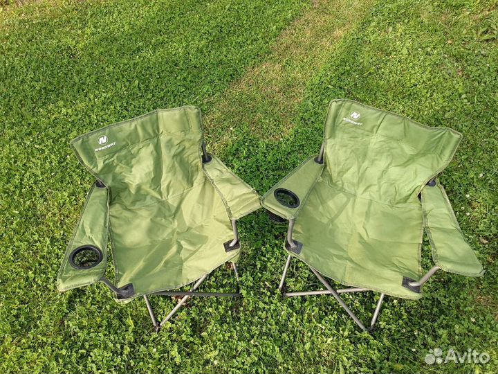Стул Nordway раскладной 2 штуки кресло зеленый