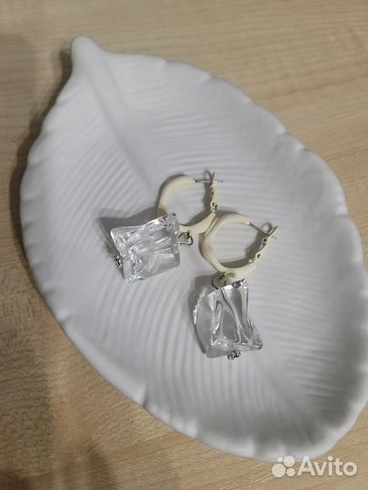 Серьги льдинки