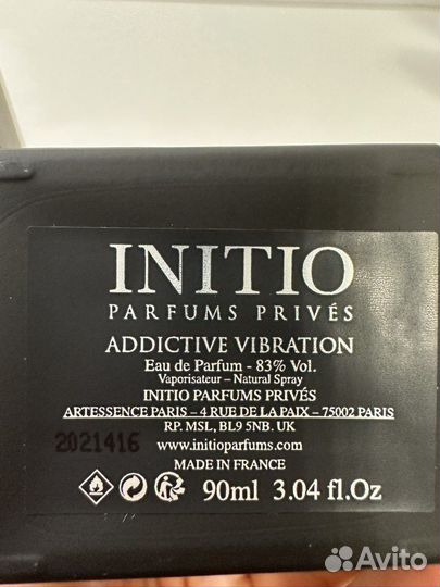 Initio Addictive Vibration делюсь оригинал