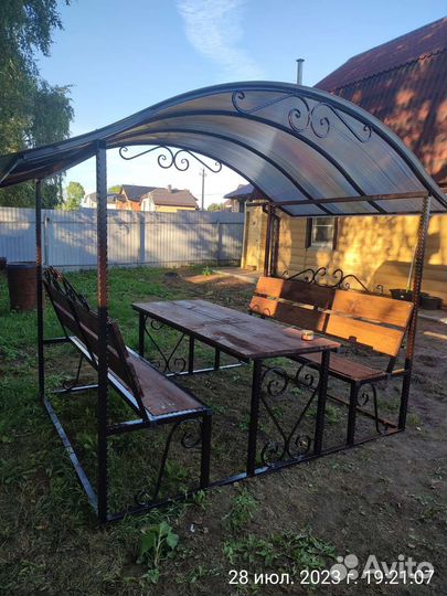 Беседка из поликарбоната
