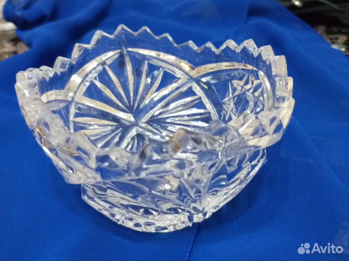 Конфетница и икорница хрусталь СССР