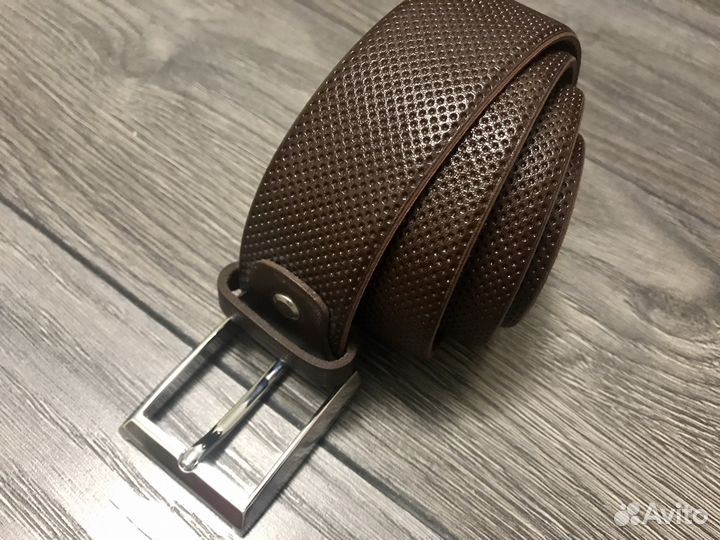 Ремень мужской коричневый классический