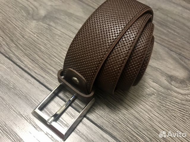 Ремень мужской коричневый классический