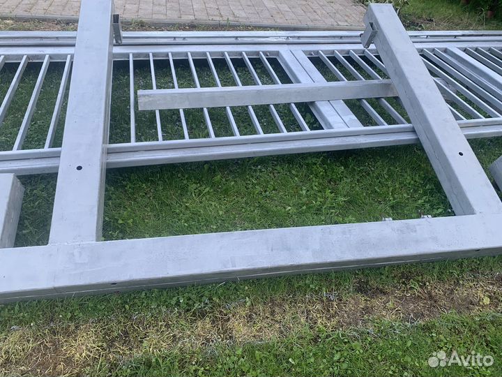 Ворота откатные с калиткой