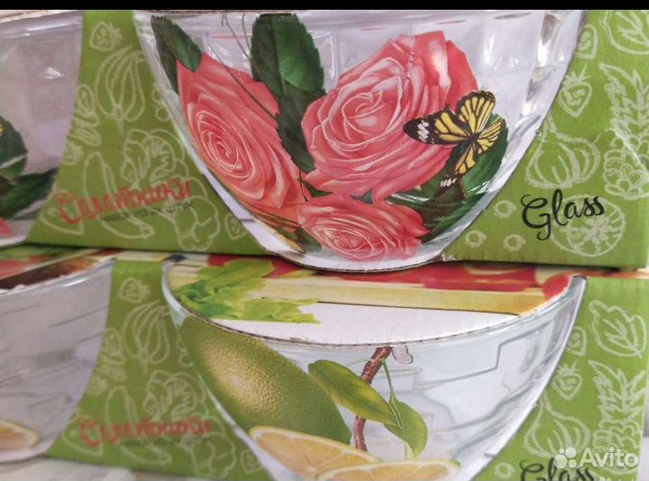 Набор салатников стекло