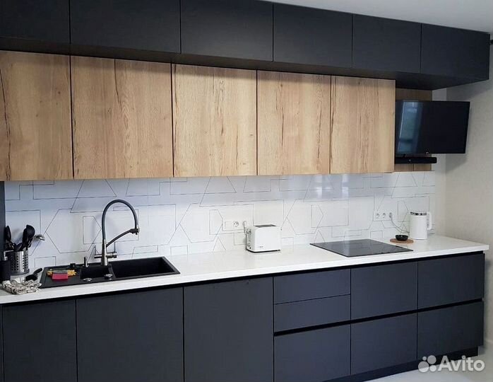 Кухонный гарнитур угловой в потолок