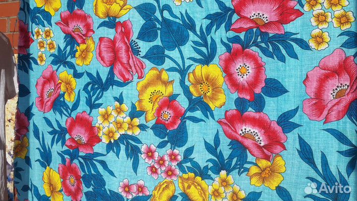 Ткань хлопок с рисунком СССР