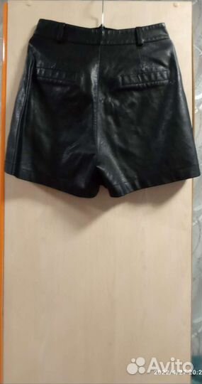 Юбка-шорты из искусственной кожи, р. 42-44