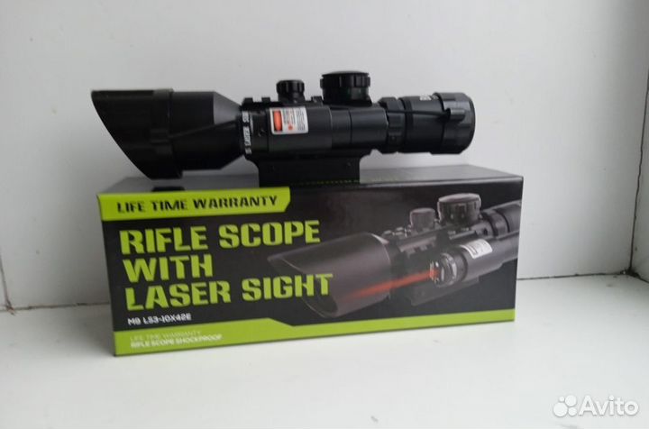 Оптический прицел с лазерной указкой, новый