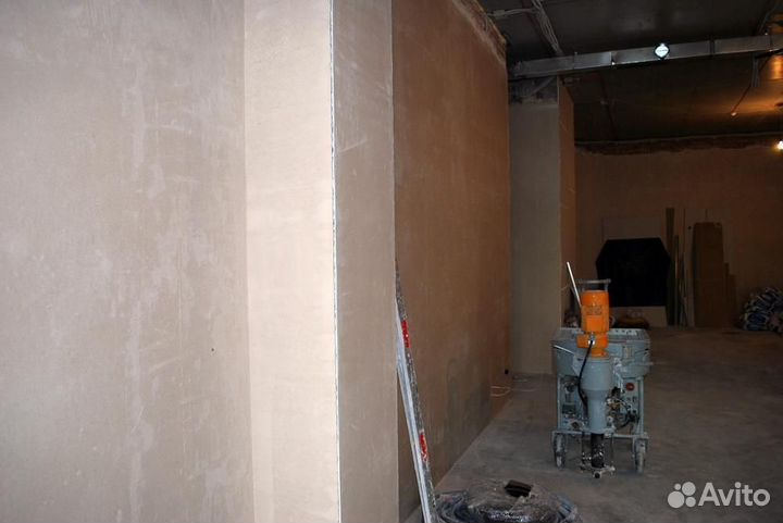 Штукатурка стен механизированная машинная