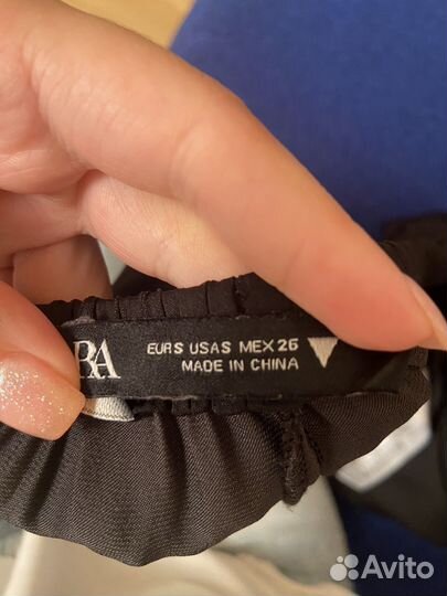 Штаны zara атласные