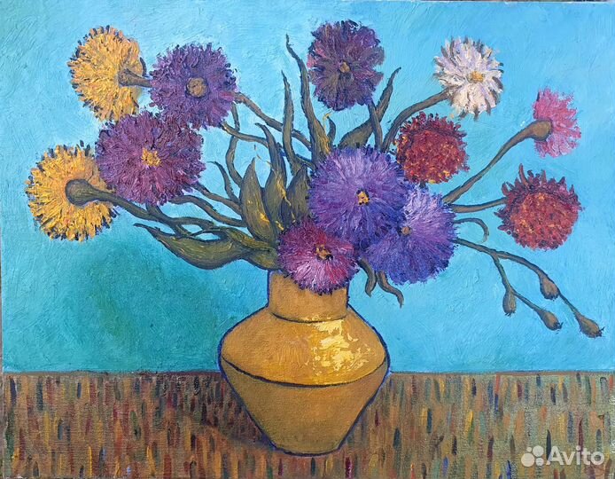 Картина интерьерная натюрморт импрессионизм 50х40