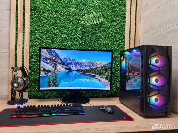 Игровой компьютер с полным комплектом