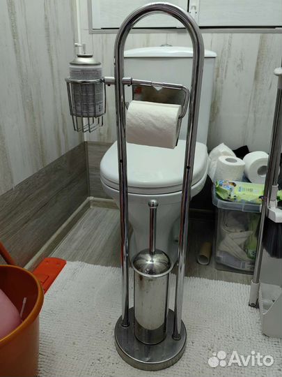 Держатель напольный для ершика, туалетной бумаги