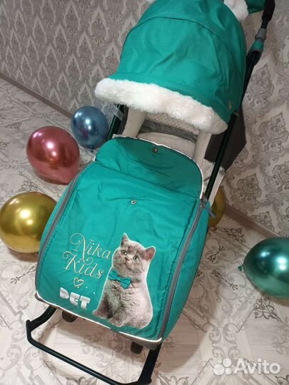 Санки коляска ника