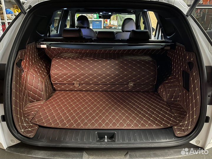 Коврик 3D в багажник Tucson 2020-2023, экокожа