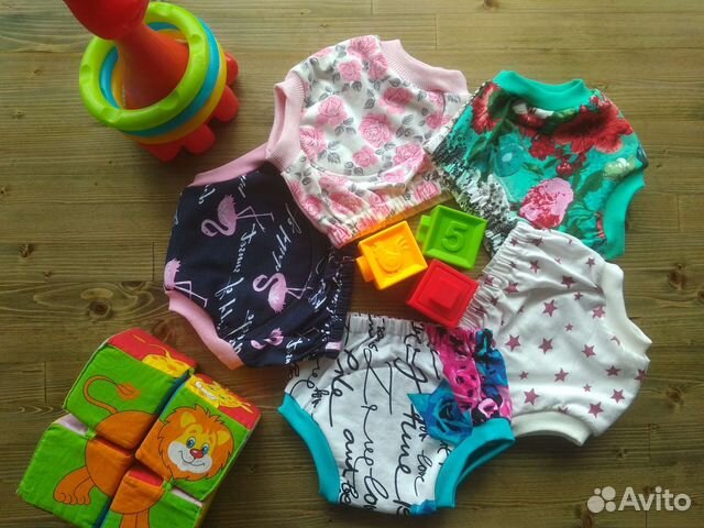 Набор 5шт Многоразовые подгузники