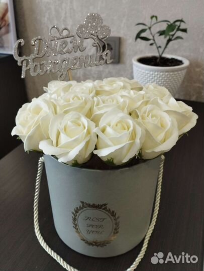 Букет из мыльных роз