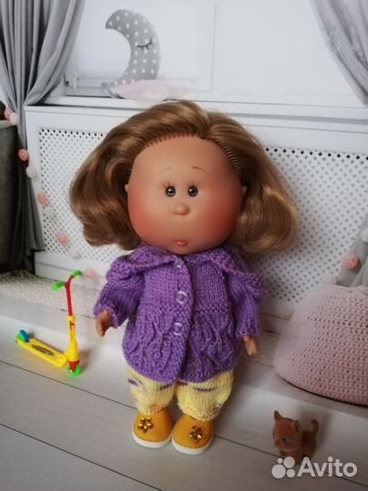 Одежда вязанная для куклы мини Мия 23 см