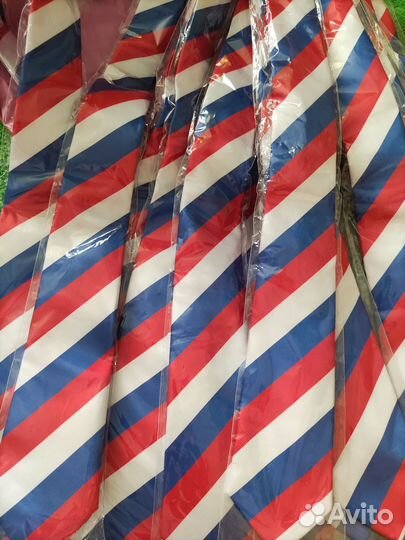 Галстук мужской триколор (флаг России)