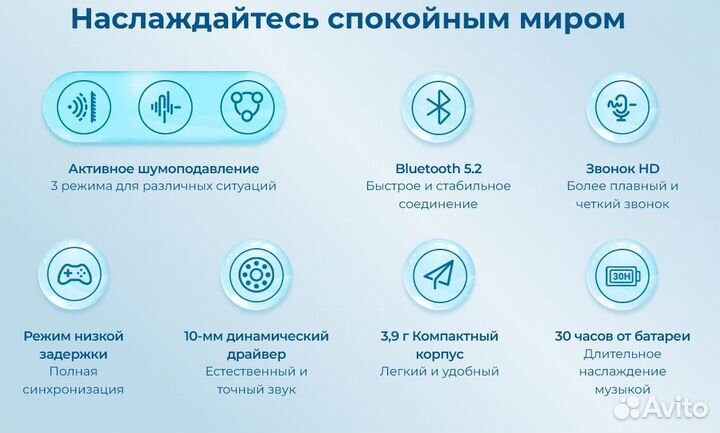 Наушники Xiaomi Hayloy MoriPods ANC