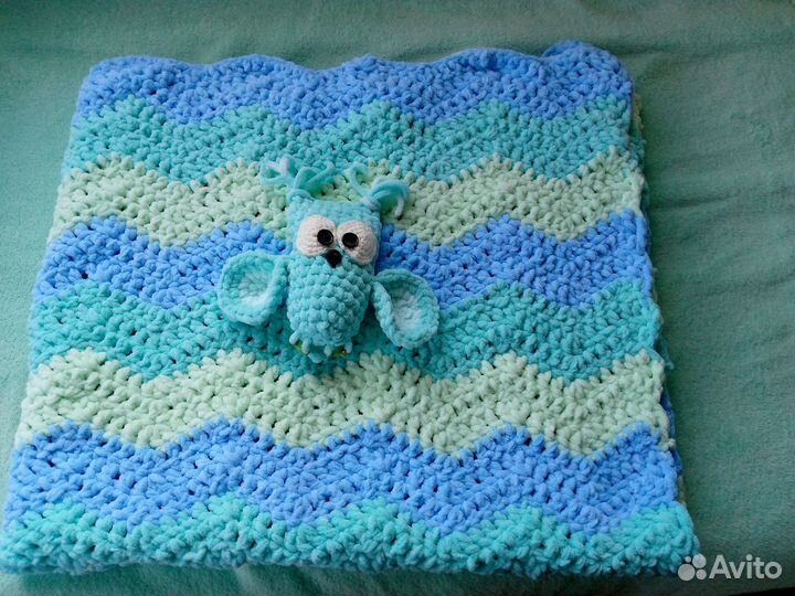 Плед детский плюшевый