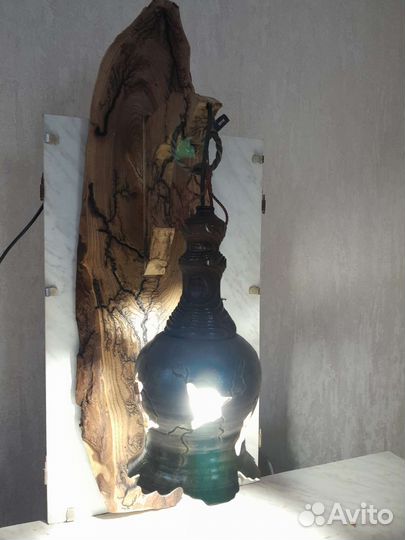 Светильник (бра ) керамика основание дерево