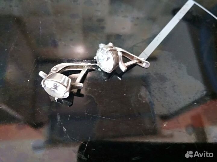 Серьги серебро 925 пр СССР