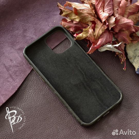 Чехол для телефона iPhone (Айфон) 11. Кожа страус