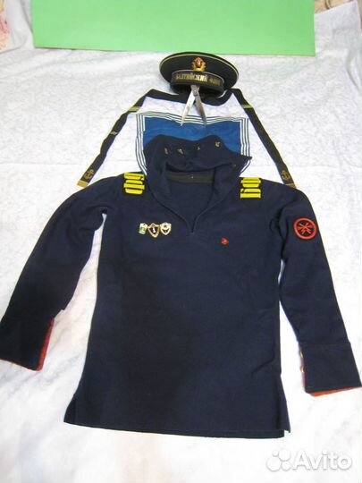 Фланка с гюйсом морская, Бескозырка Форма СССР