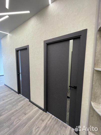 Двери межкомнатные черные современные