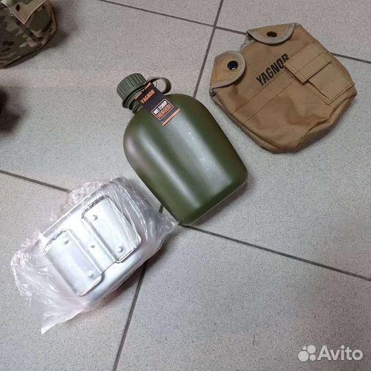 Фляга 1литр с кружкой в чехле