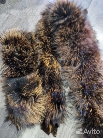 Меховой воротник и манжеты