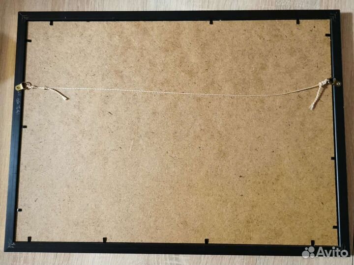 Папирус-картина в багете под стеклом