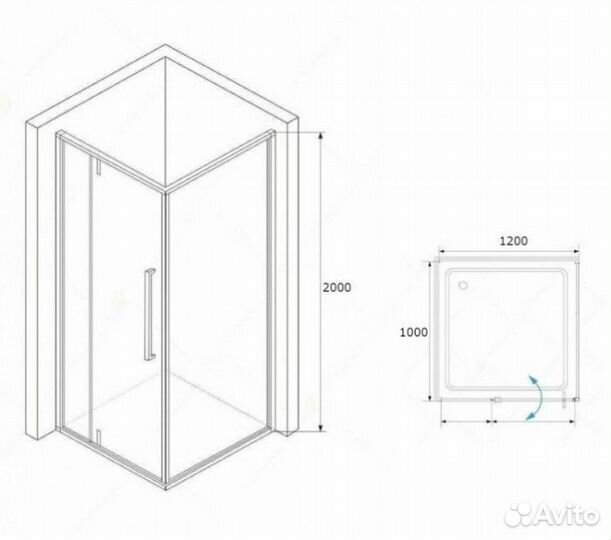 Душевой уголок RGW Stilvoll SV-44-1B 120x100