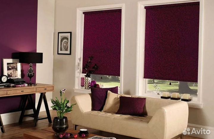 Рулонные шторы блэкаут под заказ